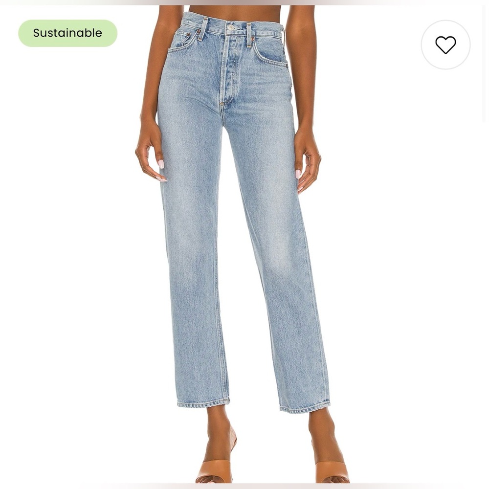 AGOLDE 90s Pinch Waist Jean in Soundwave. Size 28